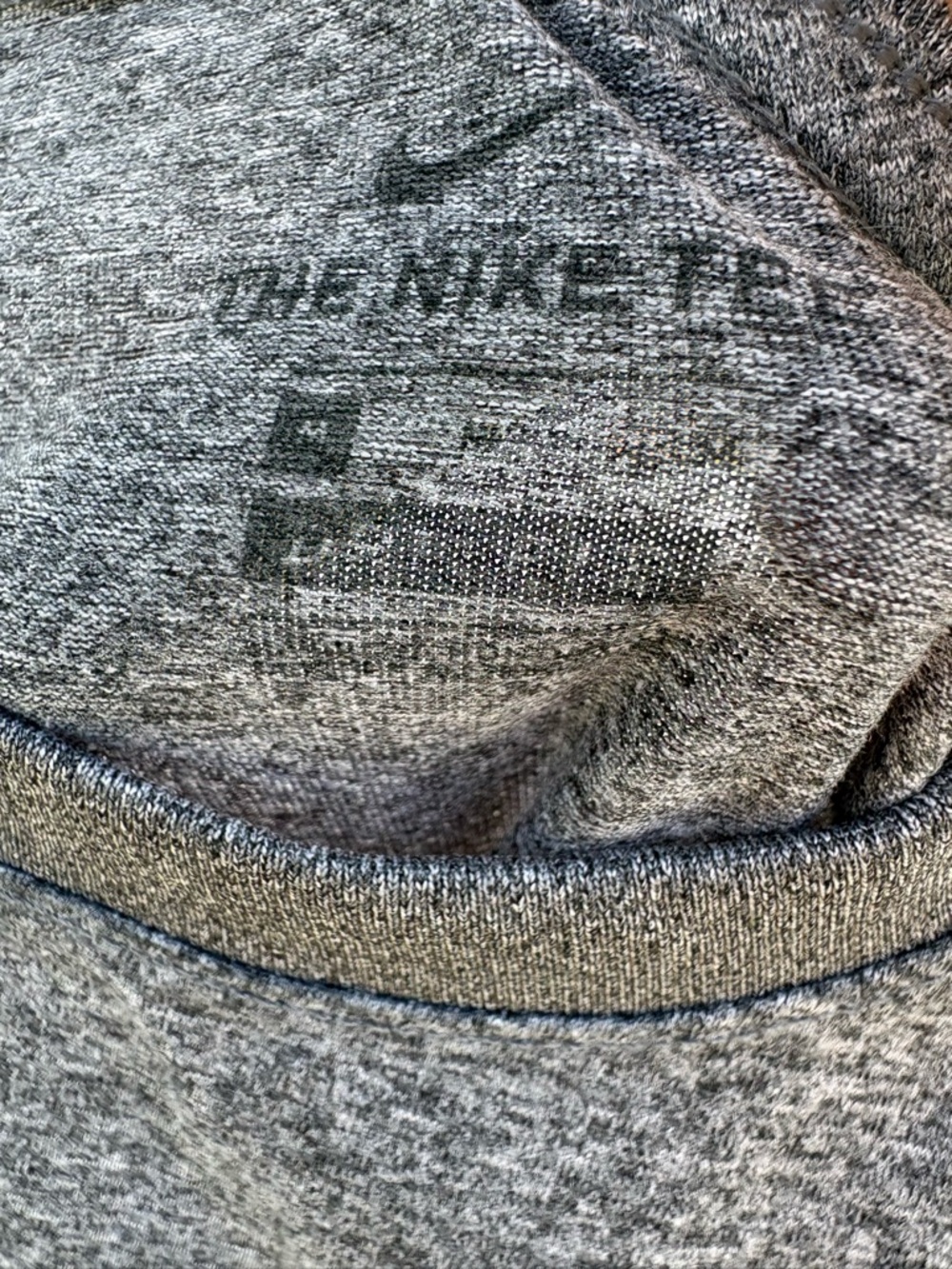 Nike Women's Dark Heather Gray Short Sleeve Dri-FIT Tee - Picture 2 of 3